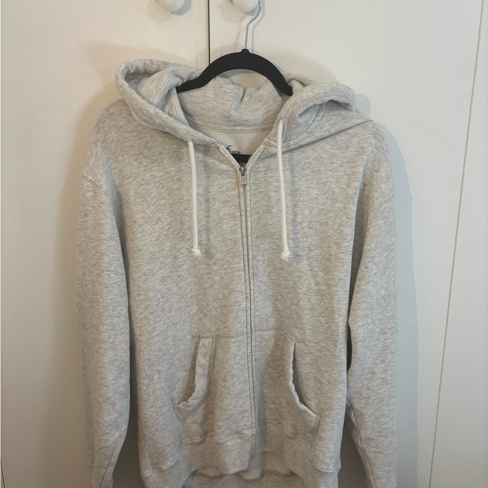 Hollister Light Gray Hoodie